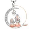 O1CN01ICgSQu1Bs32oixmvr_0-0-cib Wholesale moon mother and daughter necklace mother's day creative ladies gift