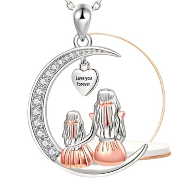 O1CN01ICgSQu1Bs32oixmvr_0-0-cib Wholesale moon mother and daughter necklace mother's day creative ladies gift