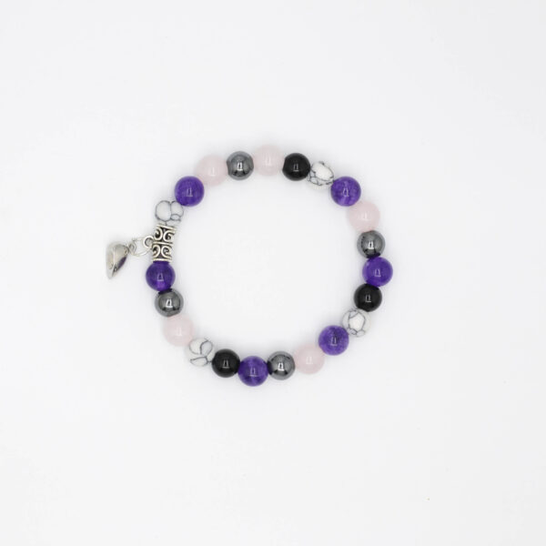 Wholesale natural stone couple bracelet a pair of love magnet attraction bracelet