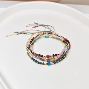 Wholesale Summer Street Miyuki Rice Bead Sun Stone Bracelet