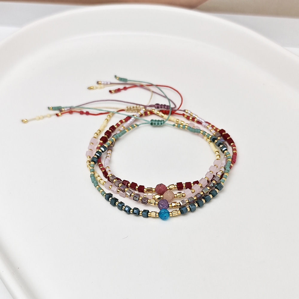 Wholesale Summer Street Mi Rice Bead Sun Stone Bracelet