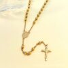 Wholesale 6mm Virgin Mary Cross Necklace