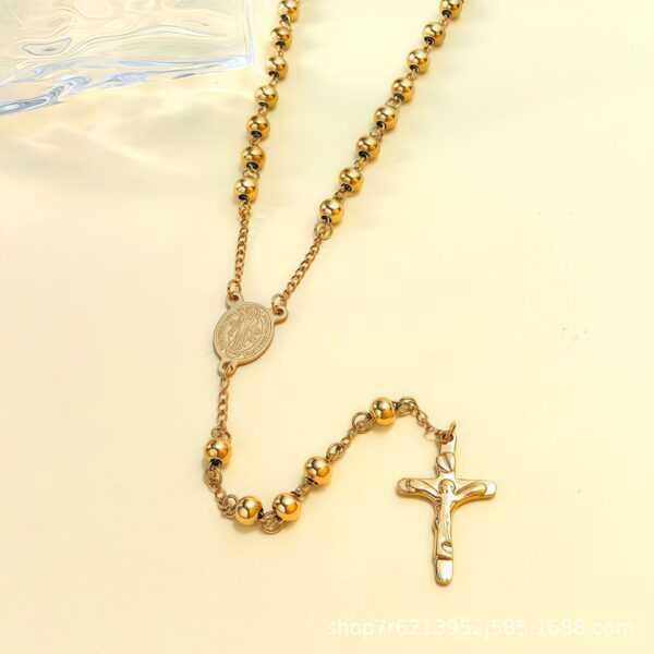 Wholesale 6mm Virgin Mary Cross Necklace