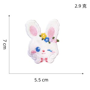 Self-adhesive plush rabbit 4#