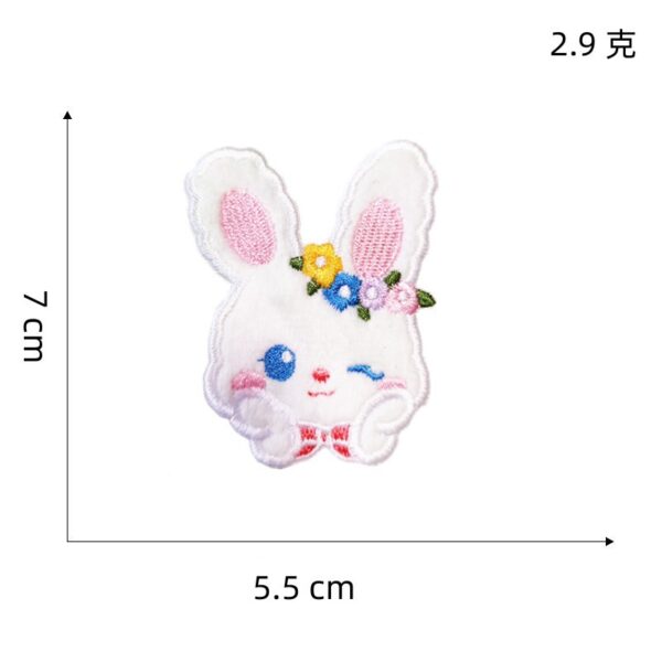 Wholesale Cartoon Cute Rabbit Embroidered Fabric Patch