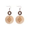 Wholesale Sunflower Bee Cactus Wooden Earrings