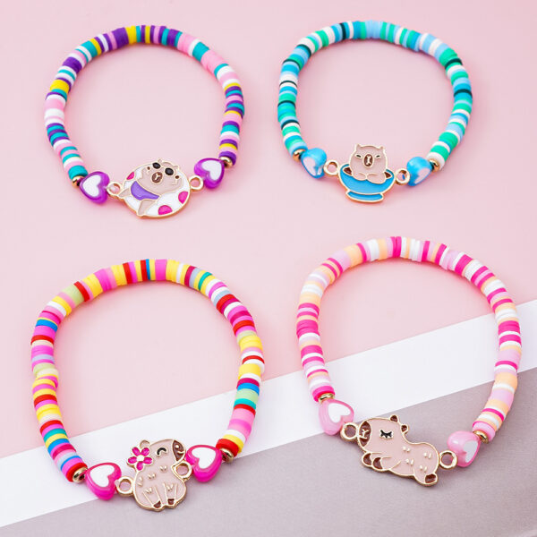 Wholesale Cartoon Kidsren's Bracelet Soft Pottery Clay Clay Bead bracelet