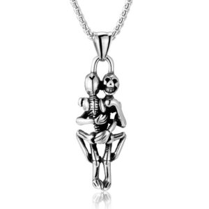 Wholesale Stainless Steel Embrace Lover Pendant Necklace