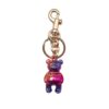 Wholesale Colorful Metal Gradient Bear Keychain