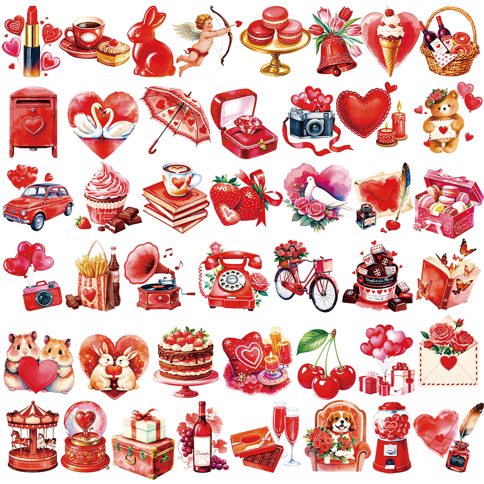 Wholesale Romantic Qixi Valentine's Day Stickers