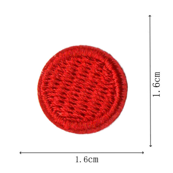 Wholesale Round Classic Computer Embroidered Flower Patch Applique