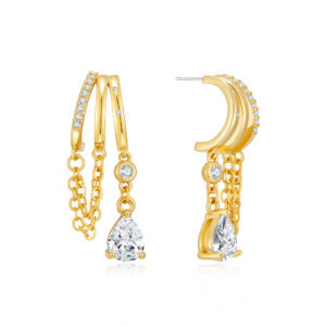 Wholesale Vintage tassel studded diamond earrings