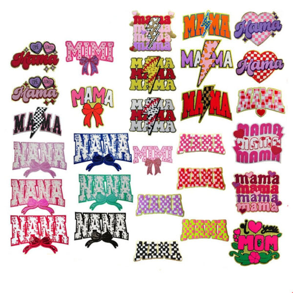 Wholesale Colorful Mother's Day Embroidery DIY Patches