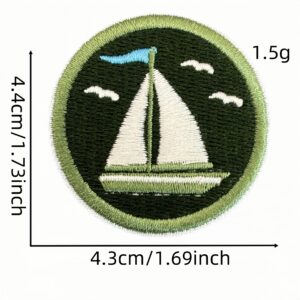 Cartoon round cloth sticker 14 #