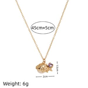 Pufferfish necklace