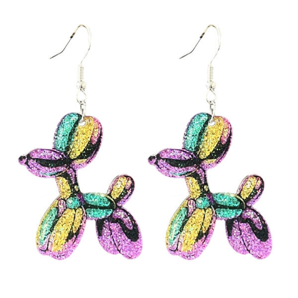 Wholesale Carnival Shining Parade Boots Map Bow Earrings