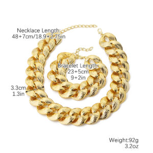 N2309-6 gold wide chain
