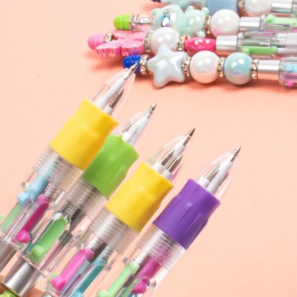 Wholesale Cartoon Four-Color Beaded Pen