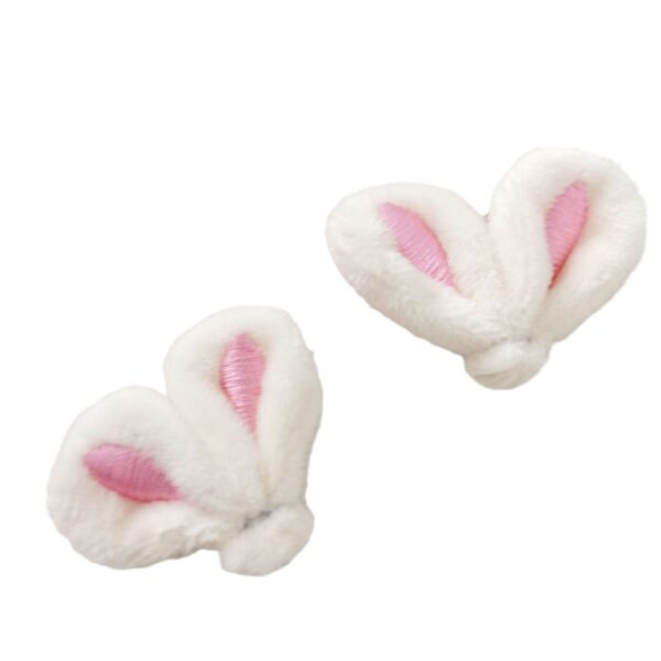 Wholesale Colorful hairy rabbit ear embroidery clothing DIY Patches