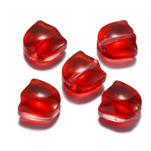 Red flowers (20/pack) / Flowers 9*9mm leaves 14*7mm aperture 1mm