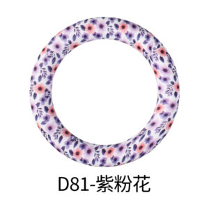 D81-purple pink flower (65mm ring)