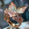 O1CN01Ic0VhJ1HAtR66aiSh_3969550718-0-cib Wholesale Butterfly Flower Open Oil op Ring