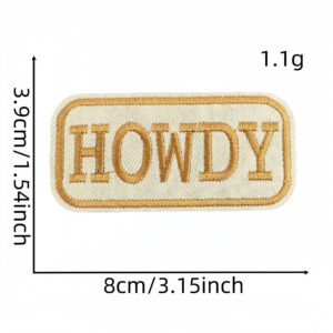 Colorful english landscape cloth stickers 13#