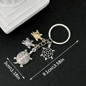 Wholesale turtle car keychain big turtle animal pendant keychain craft small gift