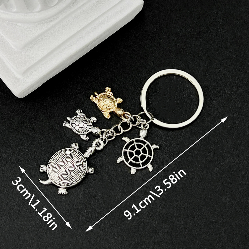 Wholesale turtle car keychain big turtle animal pendant keychain craft small gift