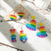 O1CN01IhPExX1ZBUwCDhTDL_2925713156-0-cib Wholesale Valentine's Day Rainbow Love Acrylic Earrings