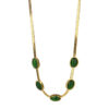 Wholesale Accessible Luxury Niche Emerald Titanium Steel Necklace Women's Ins Style