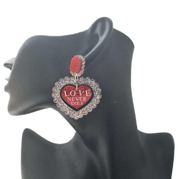 Wholesale Valentine's Day Double layered Love Earrings