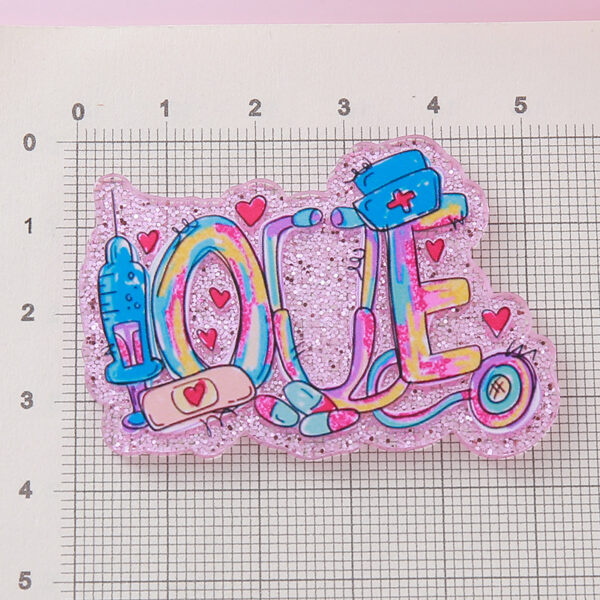 O1CN01ImX0Tf1M50Q8K9cyw_2563411382-0-cib Wholesale Glitter Cartoon Medical Jewelry Cute Acrylic Flatback