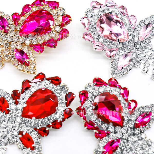 Wholesale 5.5CM Waterdrop Diamond Crystal Tassel DIY Patches