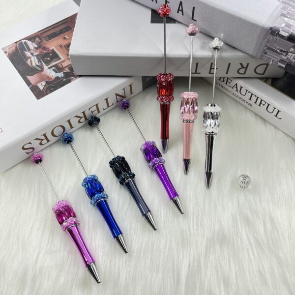 O1CN01Iq8has248yxlW9aPi_934557347-0-cib Wholesale Crystal Rose Flower diy Beadable Pen