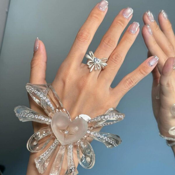 O1CN01ItrU0U1jhEgLlbjFt_6000000004579-0-cib Wholesale Medieval Style Vintage Bow Heart Zircon Transformation Ring Accessible Luxury Niche High-End Open Ring for Women