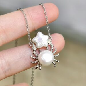 Steel color star crab