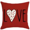 Wholesale Red Heart Print Pillowcase Valentine's Day Set Pillowcase