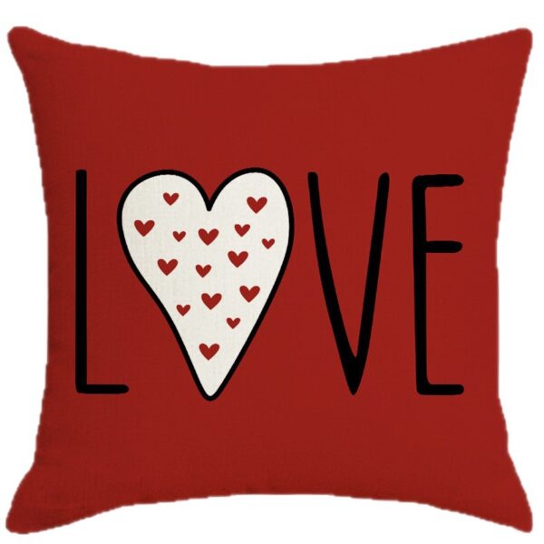 Wholesale Red Heart Print Pillowcase Valentine's Day Set Pillowcase