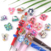 Wholesale glitter cartoon straight-hole DIY acrylic beads OLY Exclusive