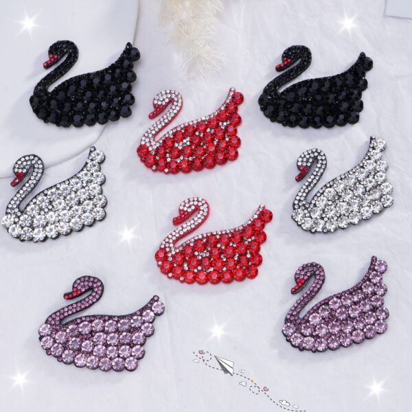 Wholesale Full Diamond Swan Water Diamond Embroidery DIY Patches