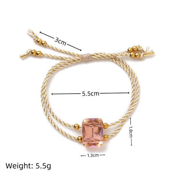 Wholesale Shell Crystal Green Beads Multi-layer Stacked Wear Bracelet Stainless Steel Bracelets