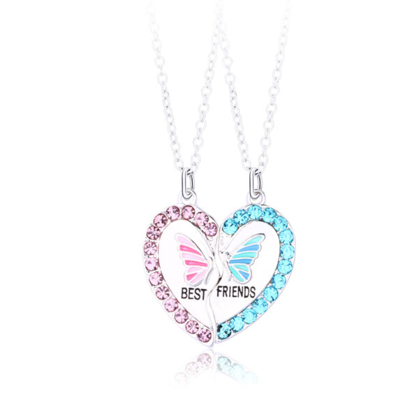 Wholesale Butterfly Love necklace magnet stone necklace alloy necklace