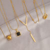 Wholesale Gold Titanium Steel Necklace for Women, Non-Fading