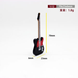 Red and black electric guitar