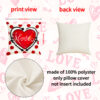 Wholesale Heart-Shaped Printed Pillow Cover Valentine's Day Linen Printed Cover