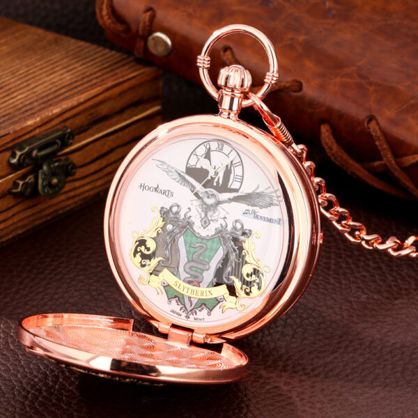 Wholesale Vintage Creative Broom Castle Music Octave Box Pocket Watch