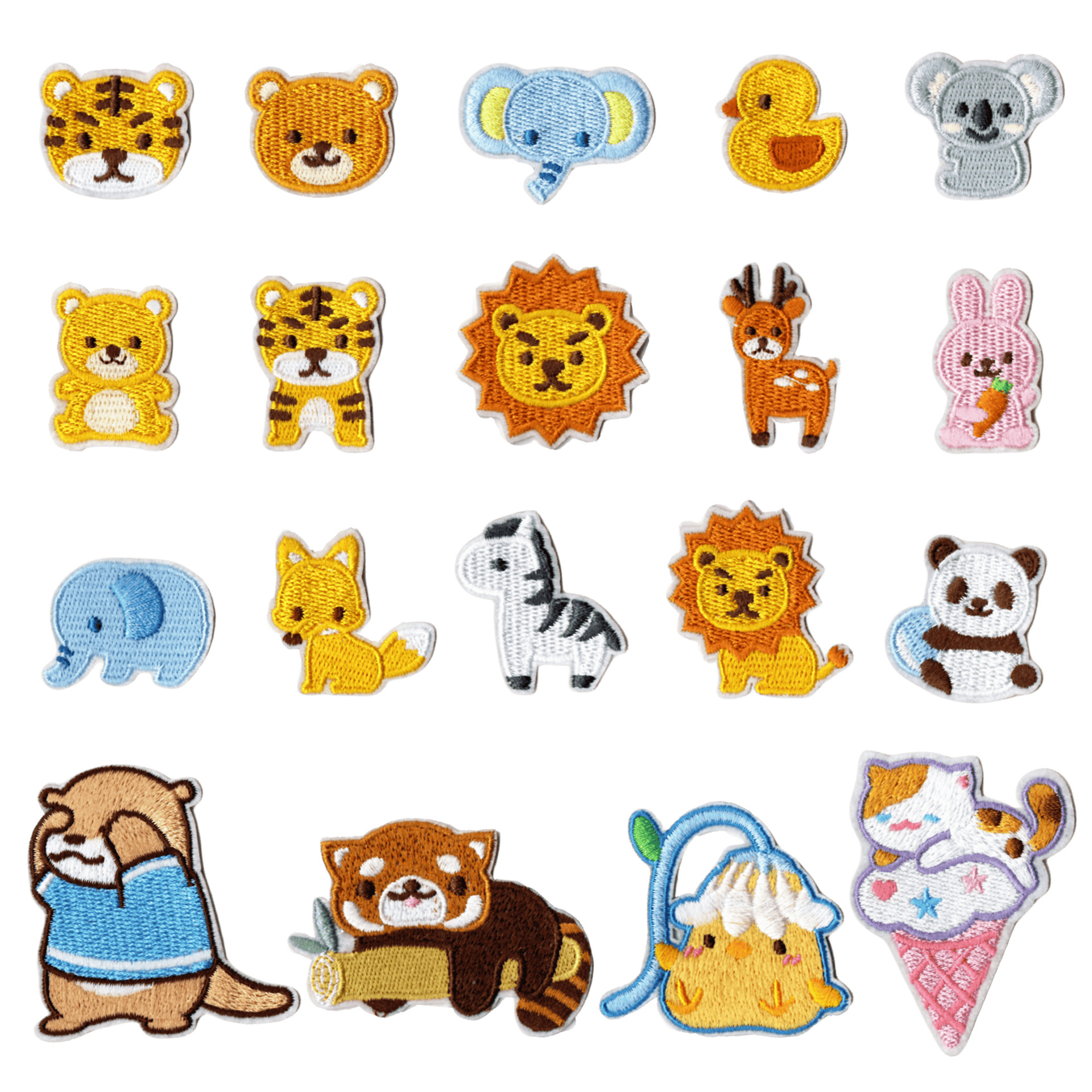 Wholesale Cartoon Animal Flower Embroidery DIY Patches