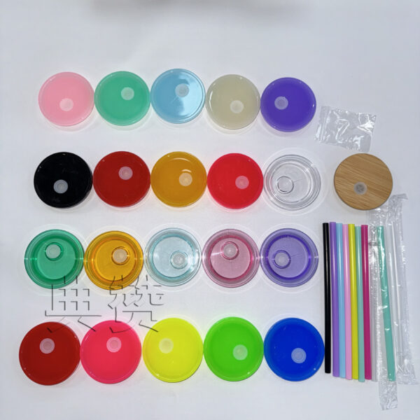 Wholesale Colorful PP lid suitable for 16oz glass cups