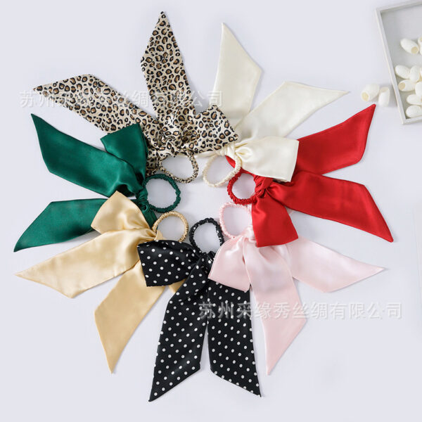 O1CN01JASPBB1XnqeH7Xyko_2859712969-0-cib Wholesale hair rope hair aessories bow silk hair ring Hair Scrunchies